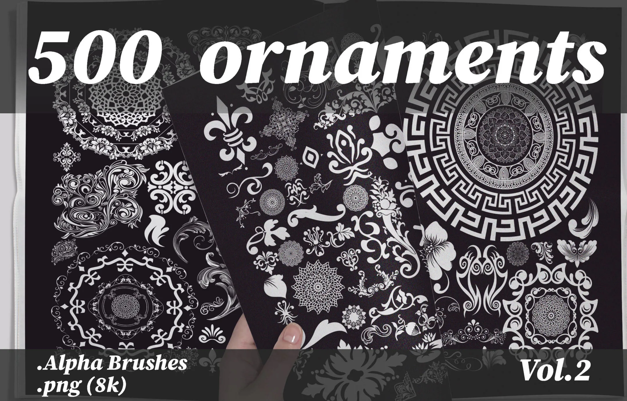 500 ornaments png (8k) vol.2