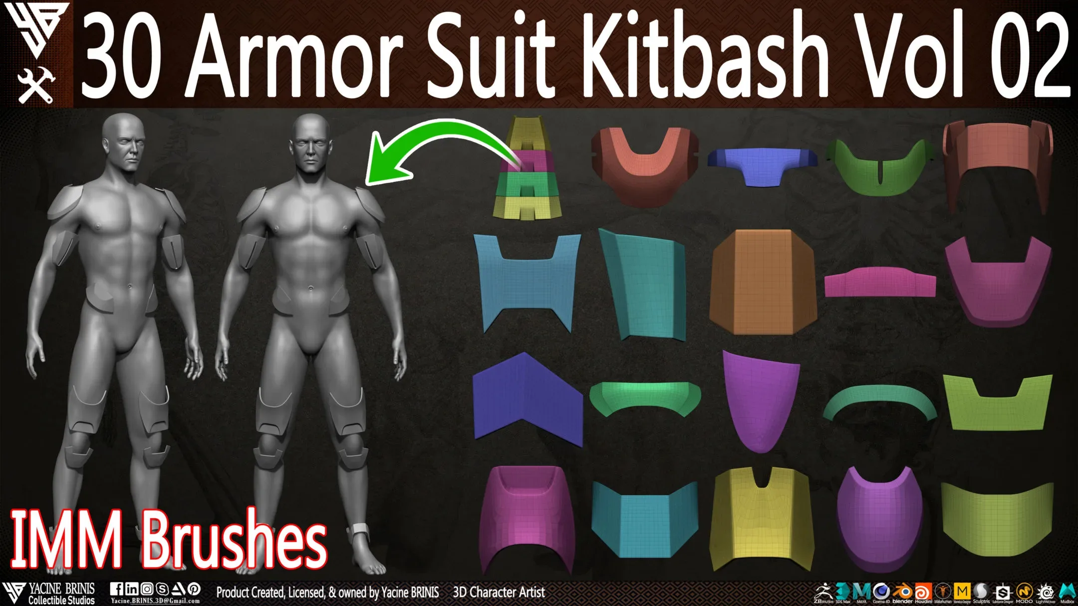 30 Armor Suit Kitbash Vol 02