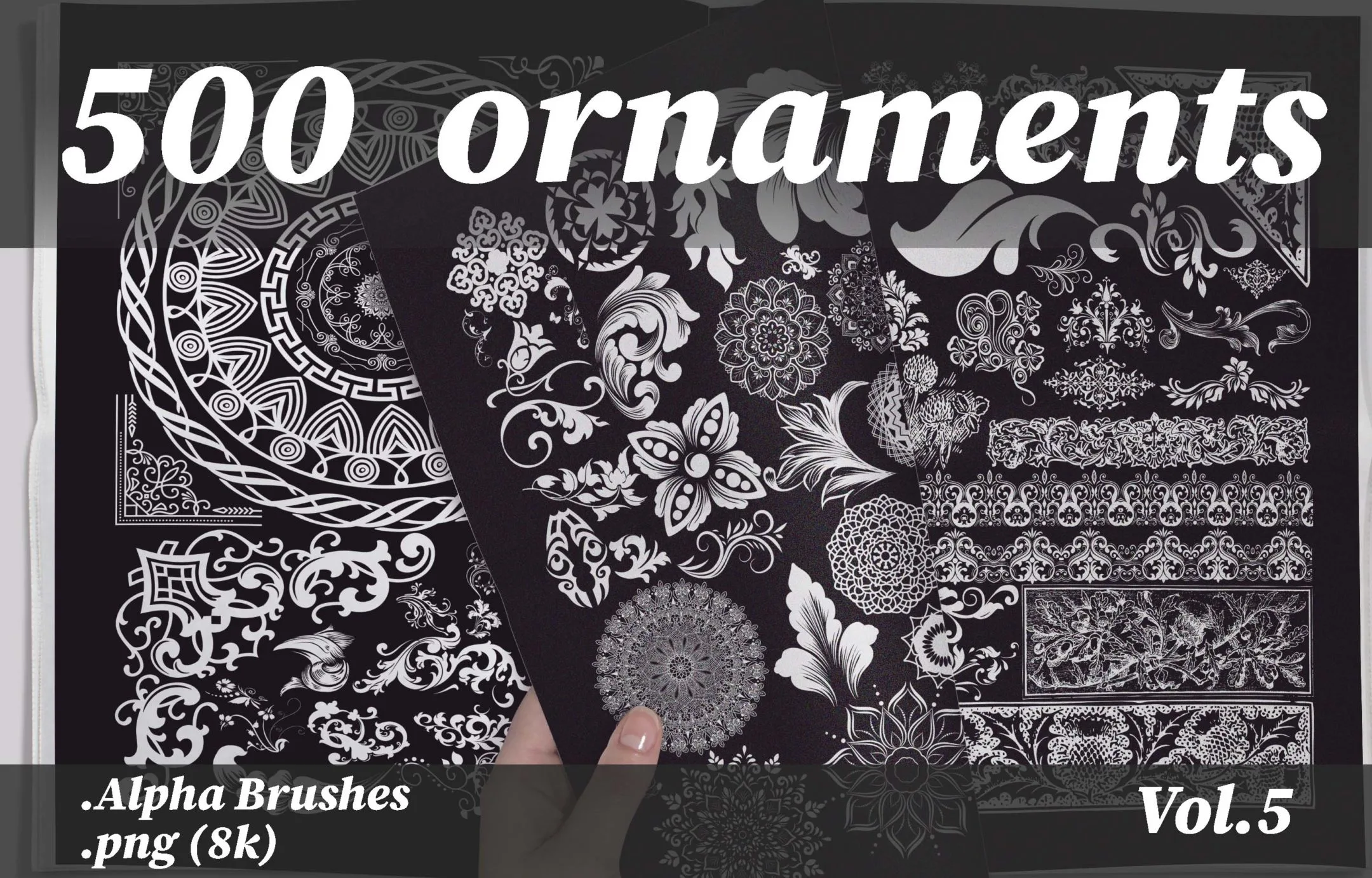 500 Ornaments PNG (8k) Vol.5