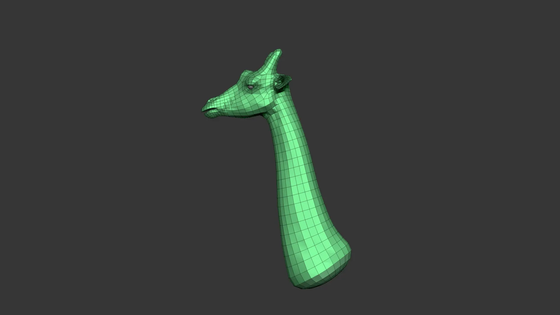 Giraffe Head Highpoly Sculpt