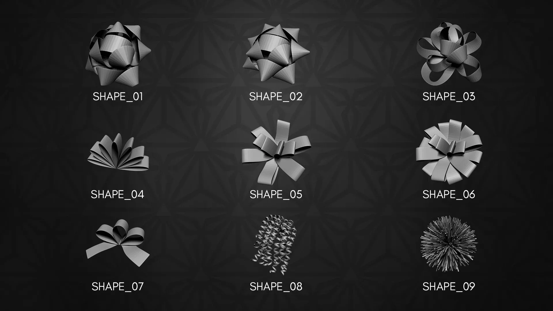 Gift Bows IMM Brush for ZBrush 2021