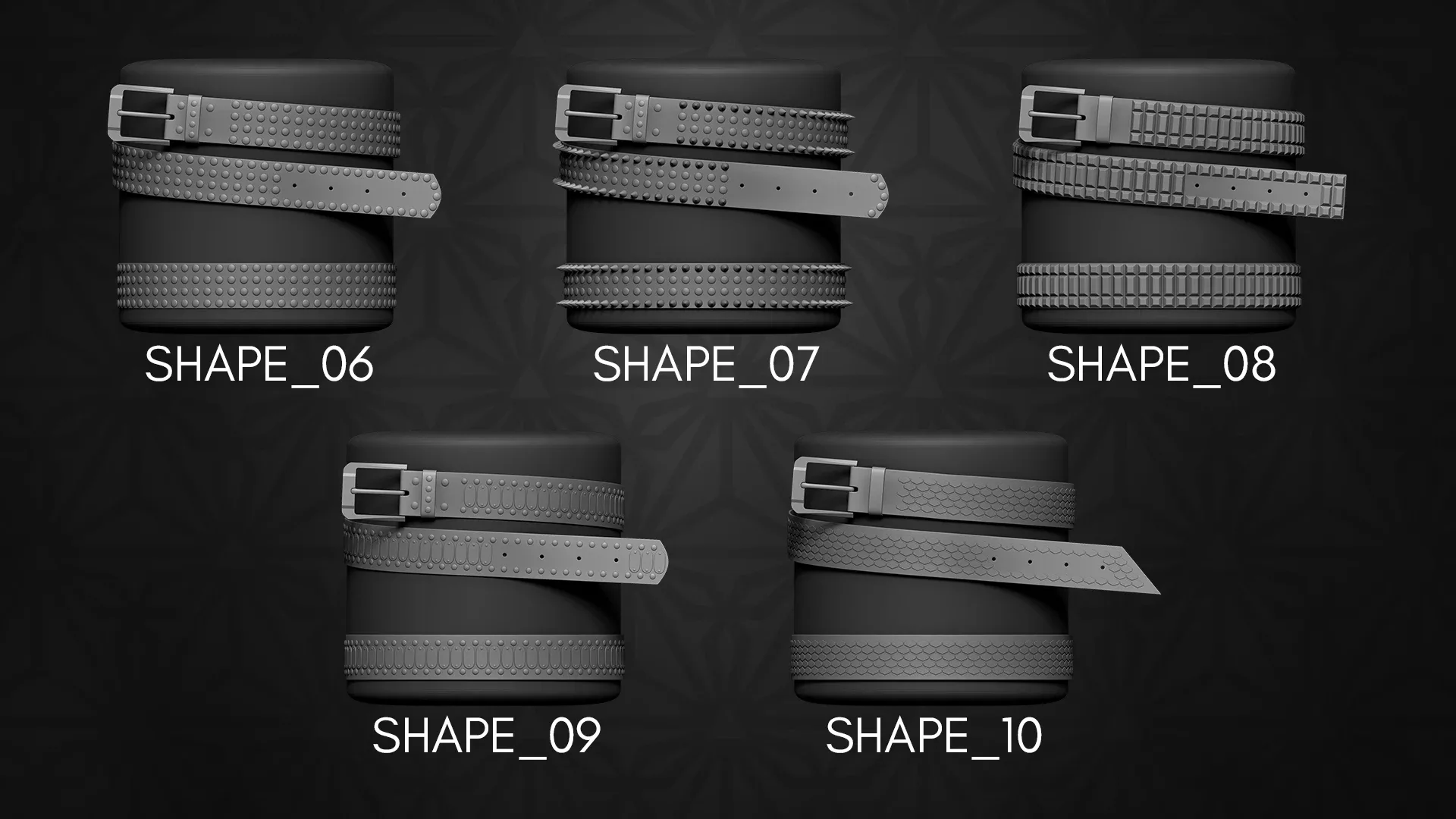 Leather Belts Curve Brush for ZBrush 2021