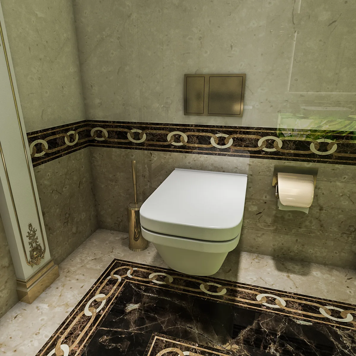 Classic Bathroom 3D mode