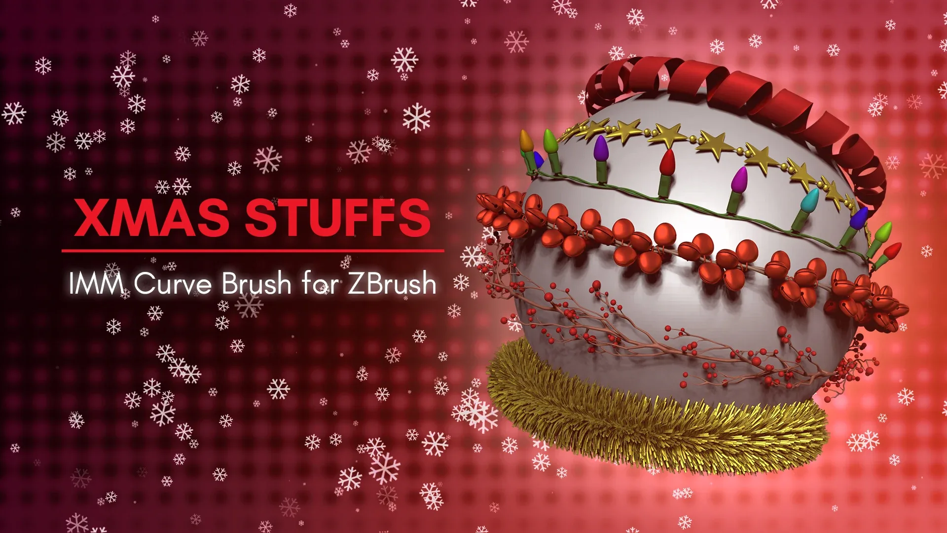 Christmas Stuffs Brush for ZBrush 2021