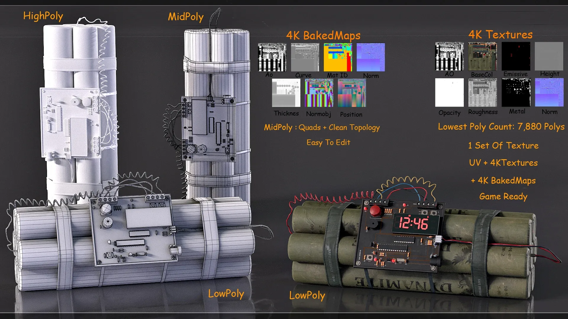 Explosive Pack Vol 1- GameReadyModels