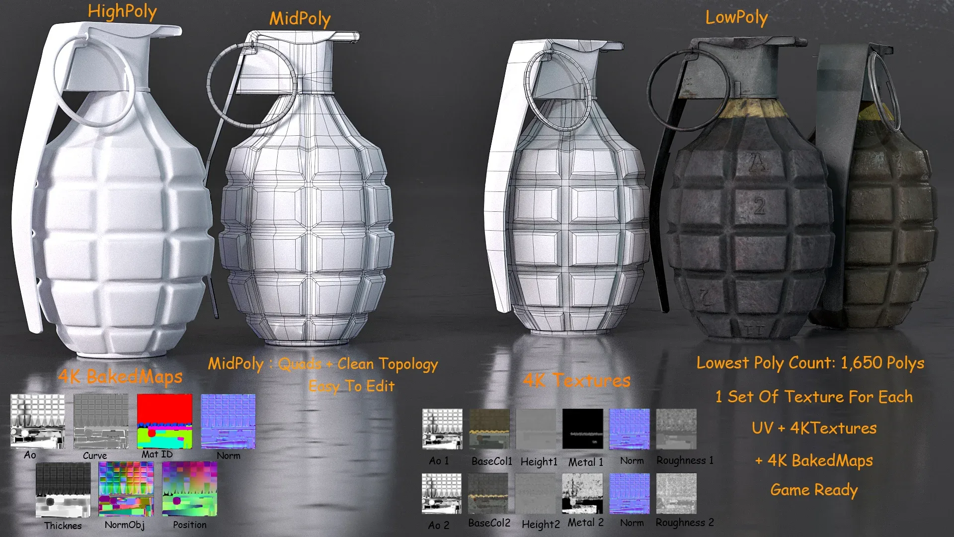 Explosive Pack Vol 1- GameReadyModels