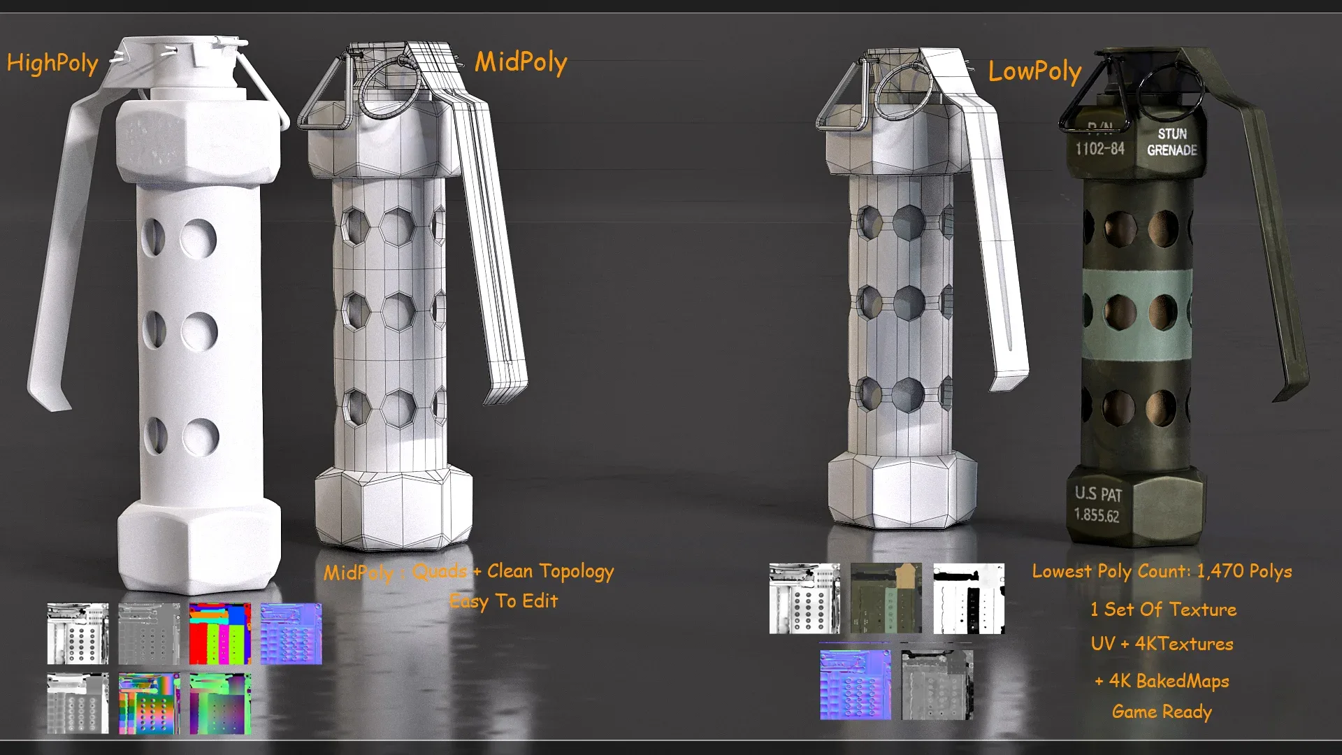 Explosive Pack Vol 1- GameReadyModels