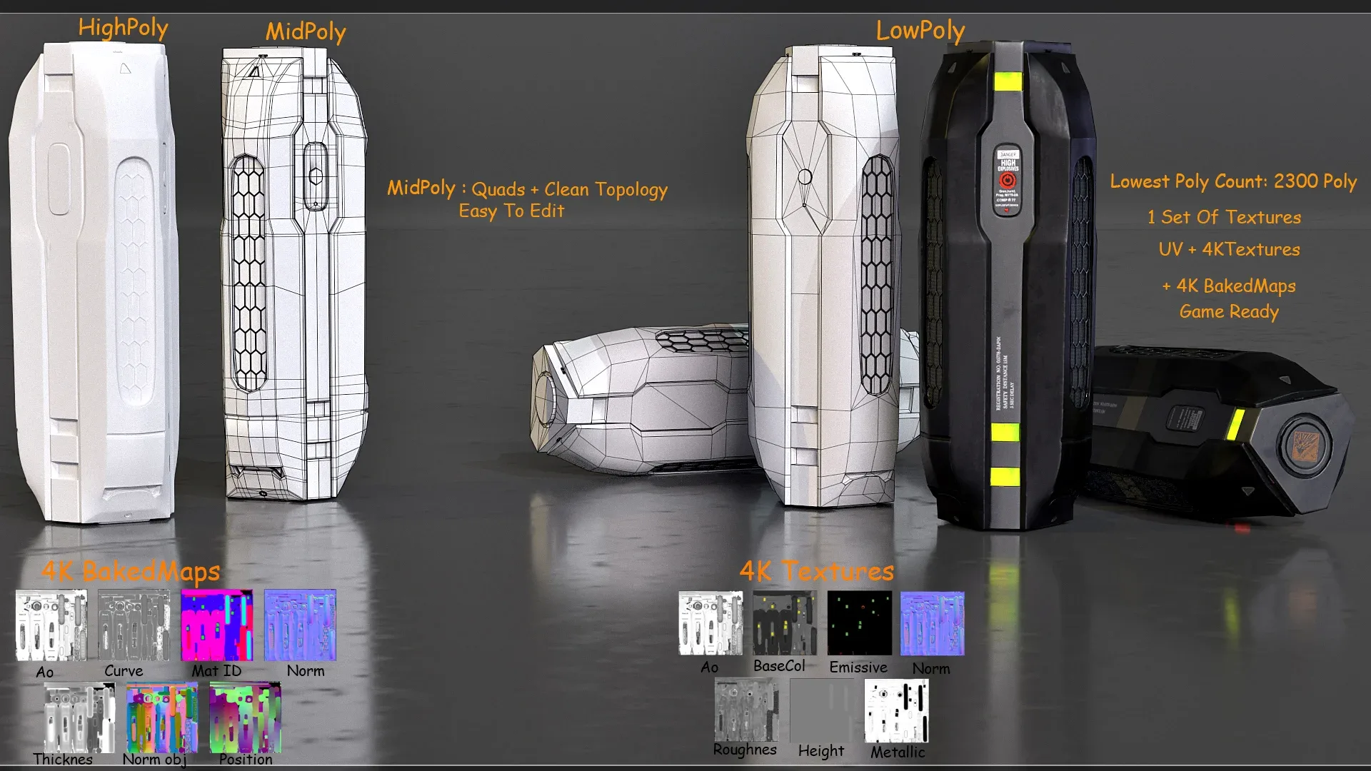 Explosive Pack Vol 1- GameReadyModels