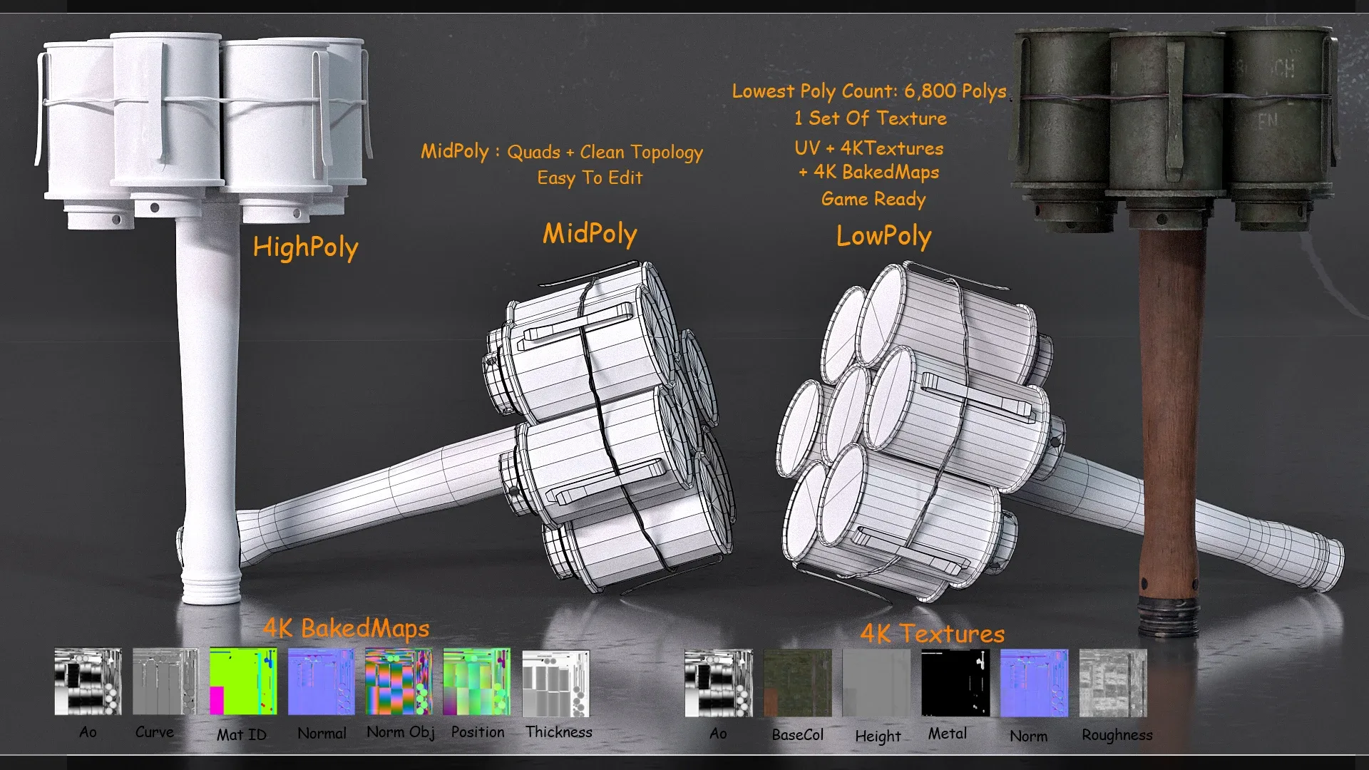 Explosive Pack Vol 1- GameReadyModels