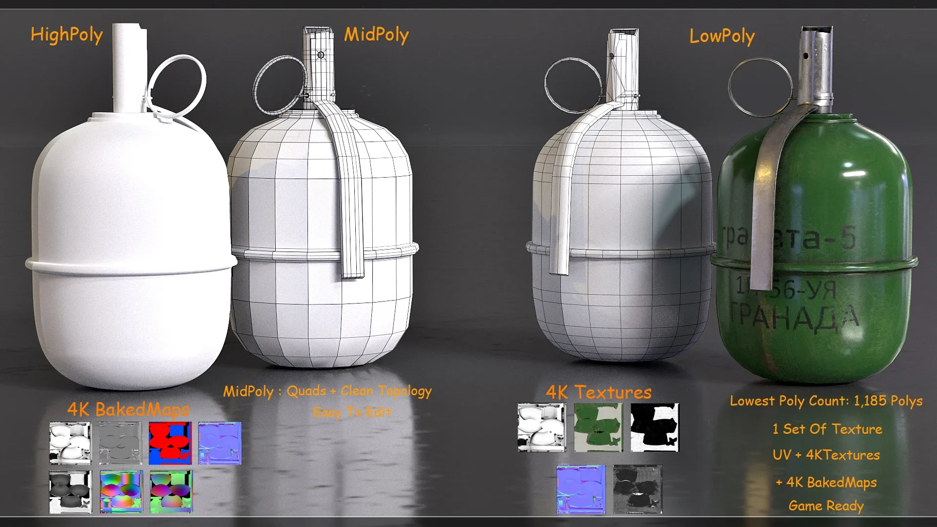 Explosive Pack Vol 1- GameReadyModels