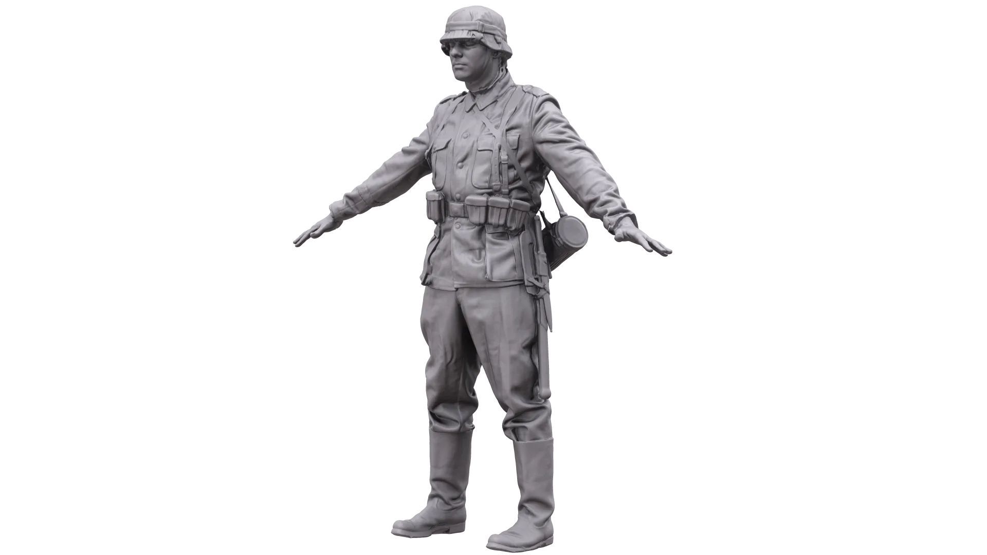 Base Body Scan WWII | 3D Body Nazi Soldier