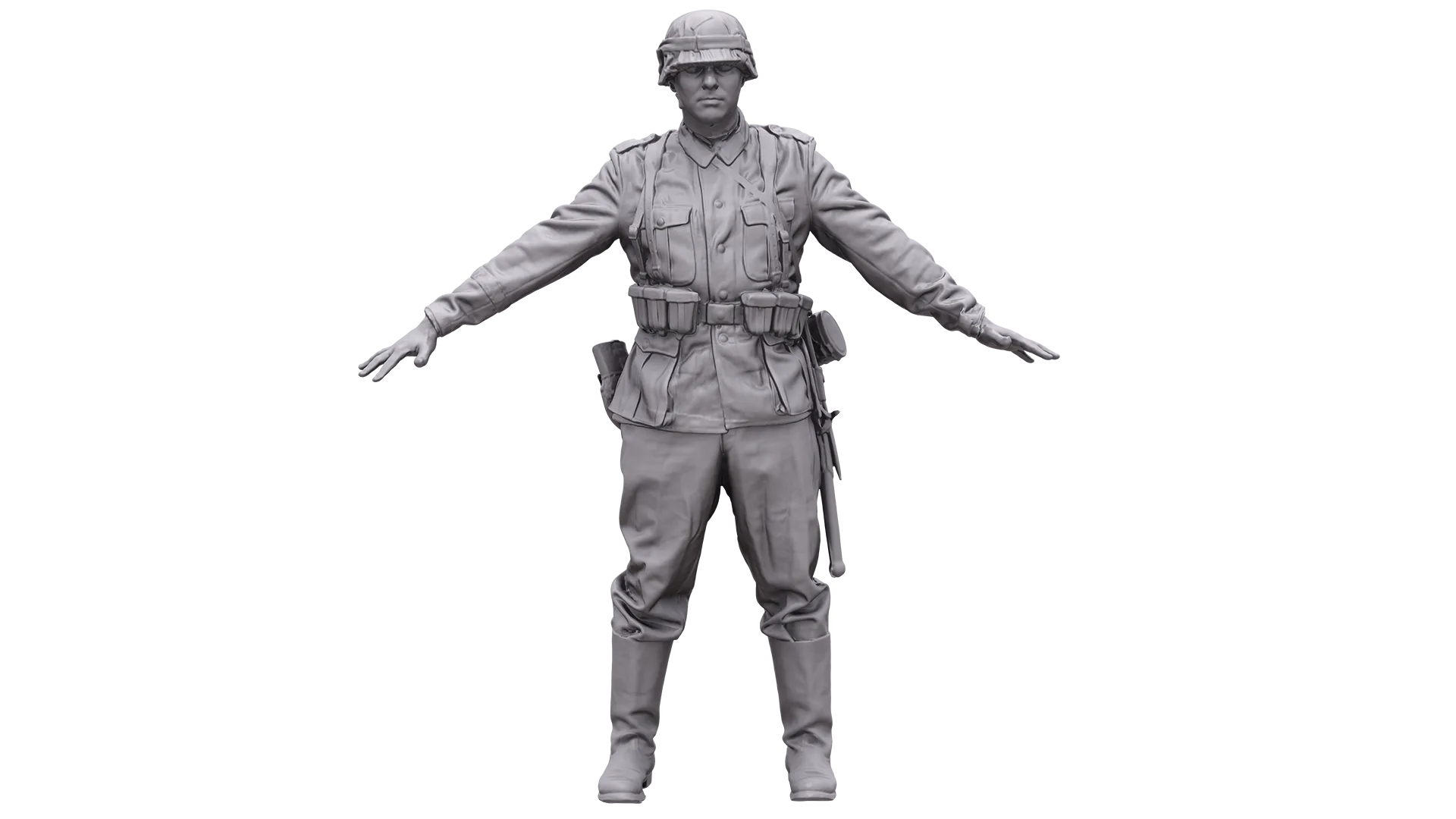 Base Body Scan WWII | 3D Body Nazi Soldier