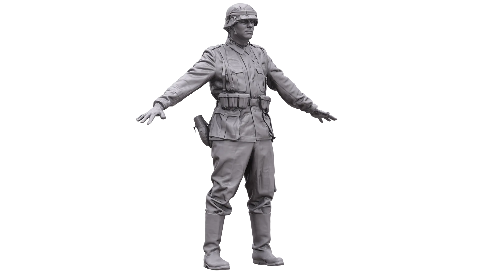 Base Body Scan WWII | 3D Body Nazi Soldier