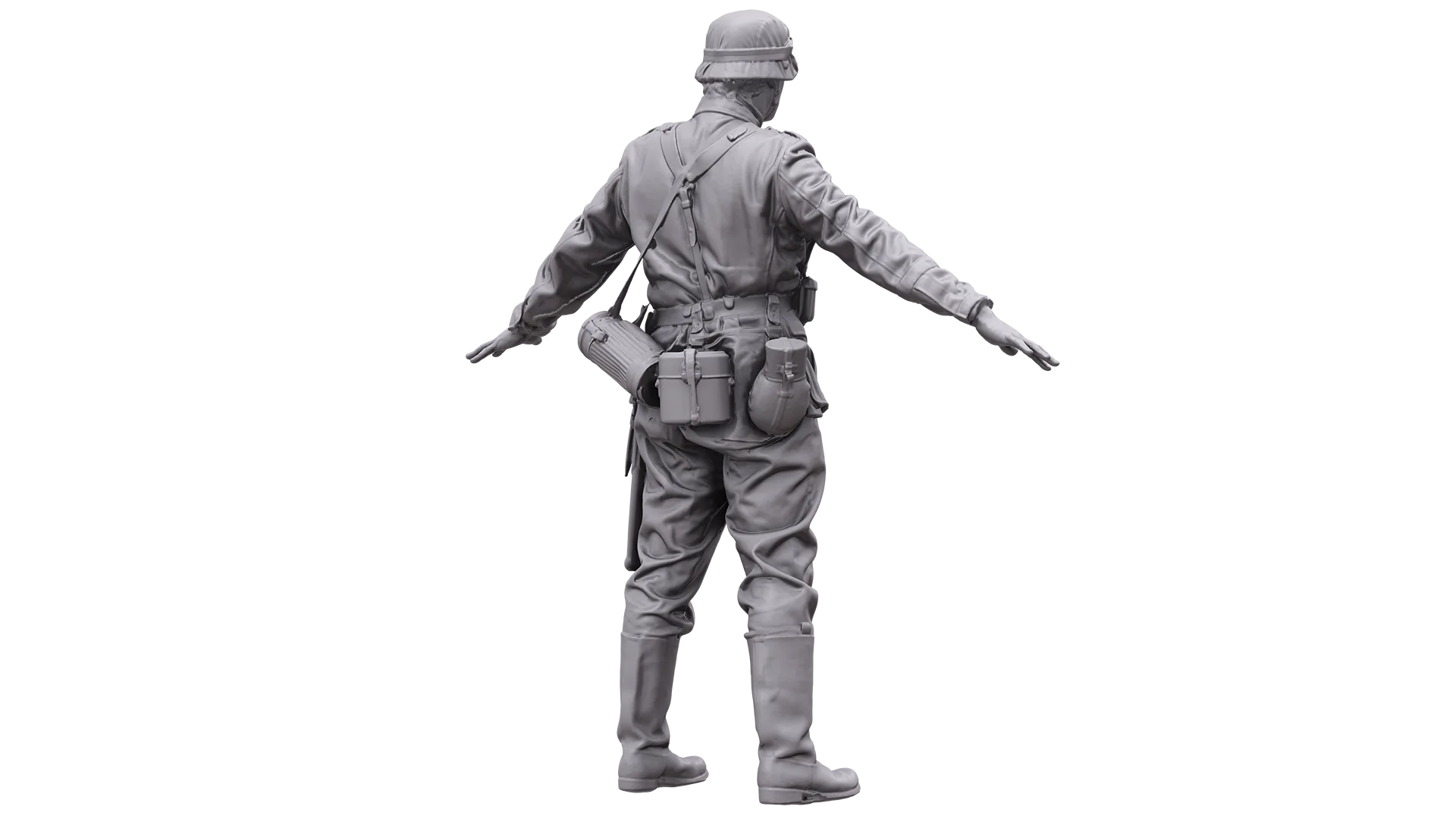 Base Body Scan WWII | 3D Body Nazi Soldier