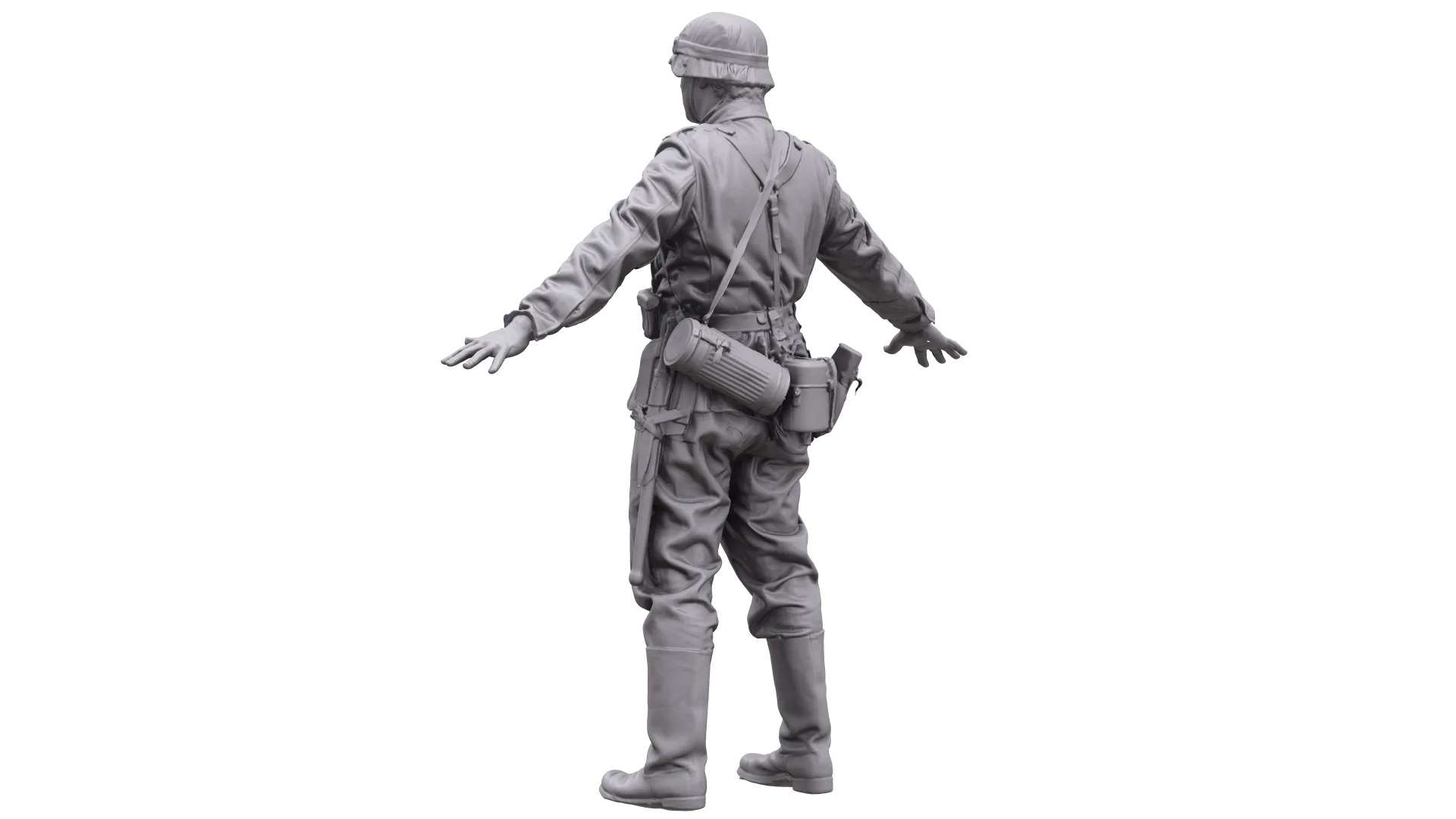 Base Body Scan WWII | 3D Body Nazi Soldier