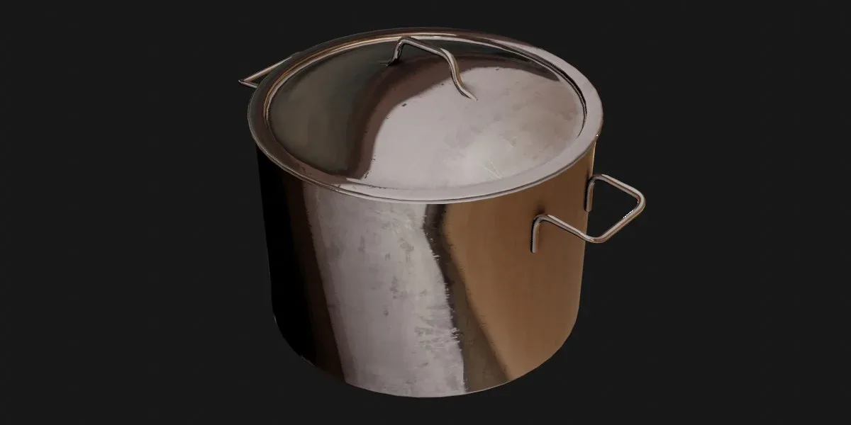 Stock Pot 3D Model