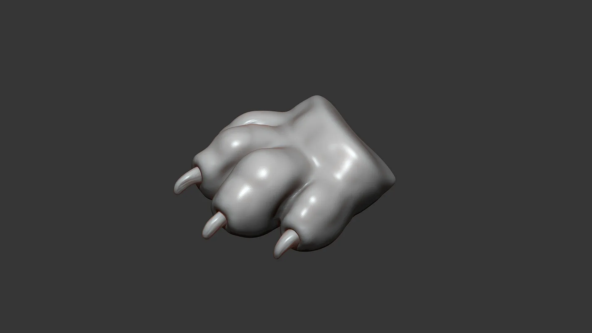 Dog Puppy Paw Highpoly Sculpt