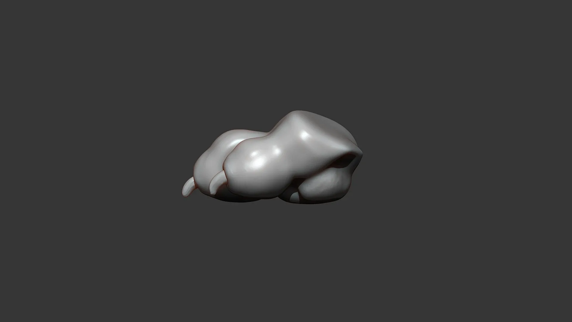 Dog Puppy Paw Highpoly Sculpt