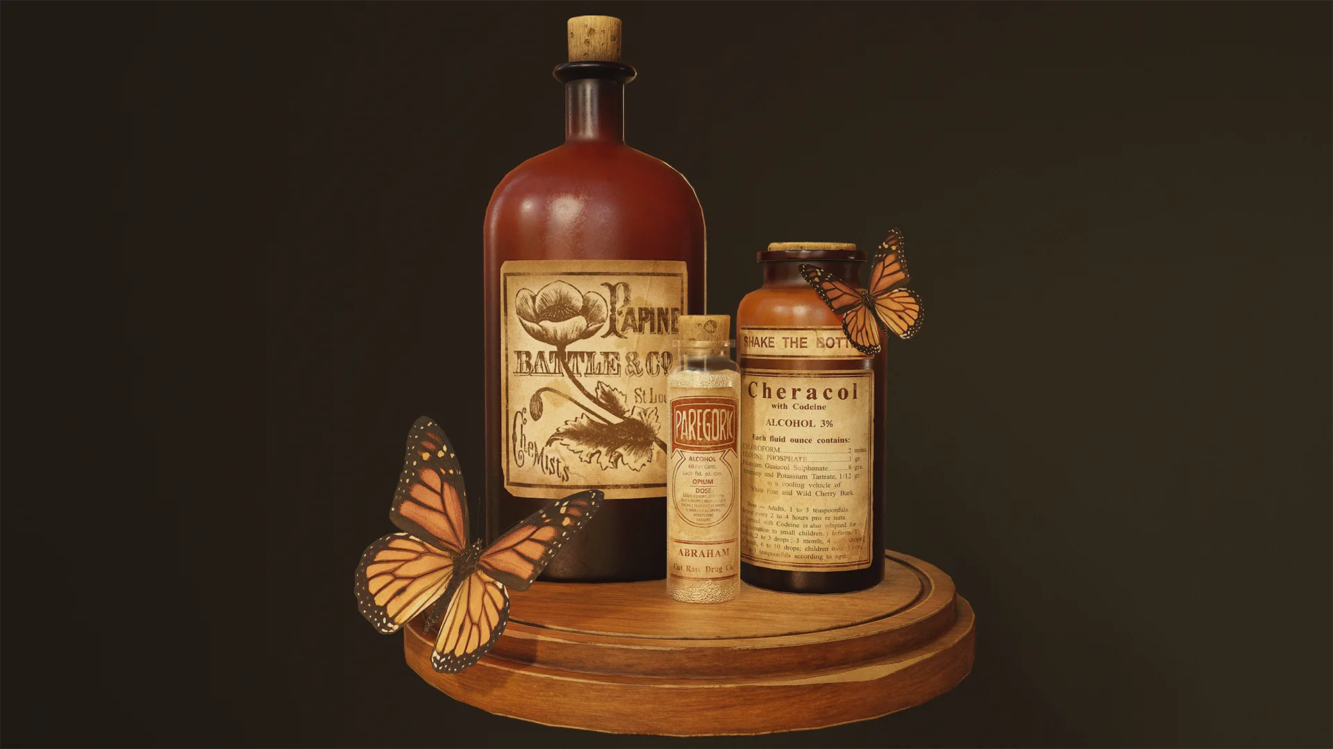 Victorian Bottles | Texturing & Rendering Tutorial