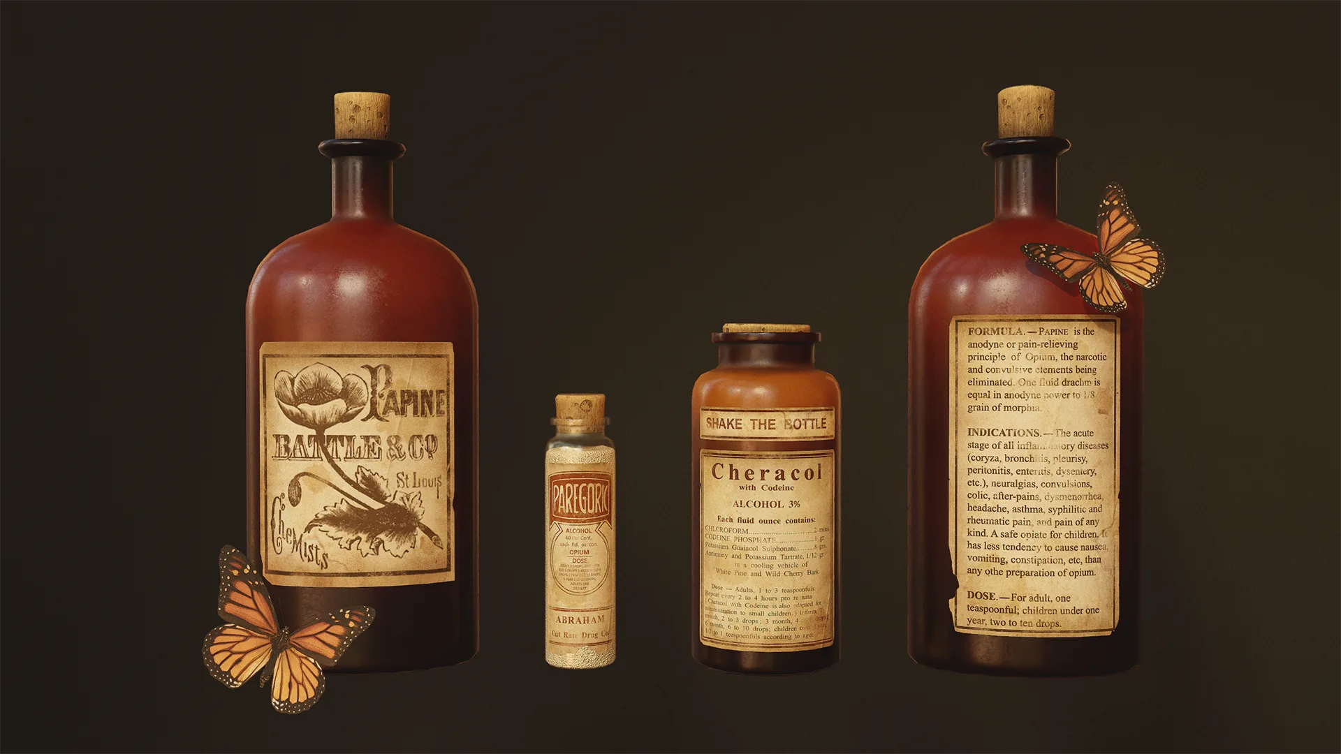 Victorian Bottles | Texturing & Rendering Tutorial