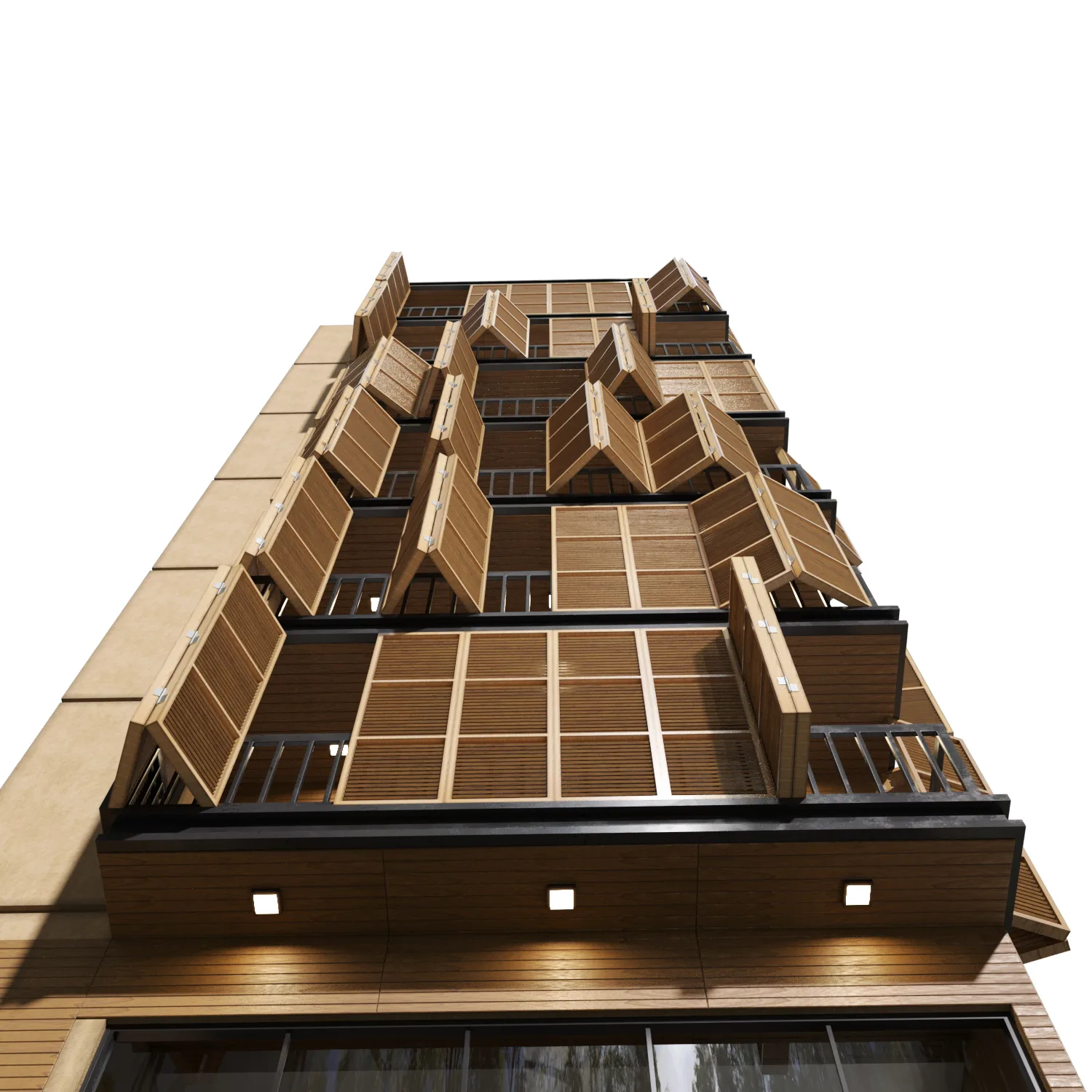 Wooden Facade Building