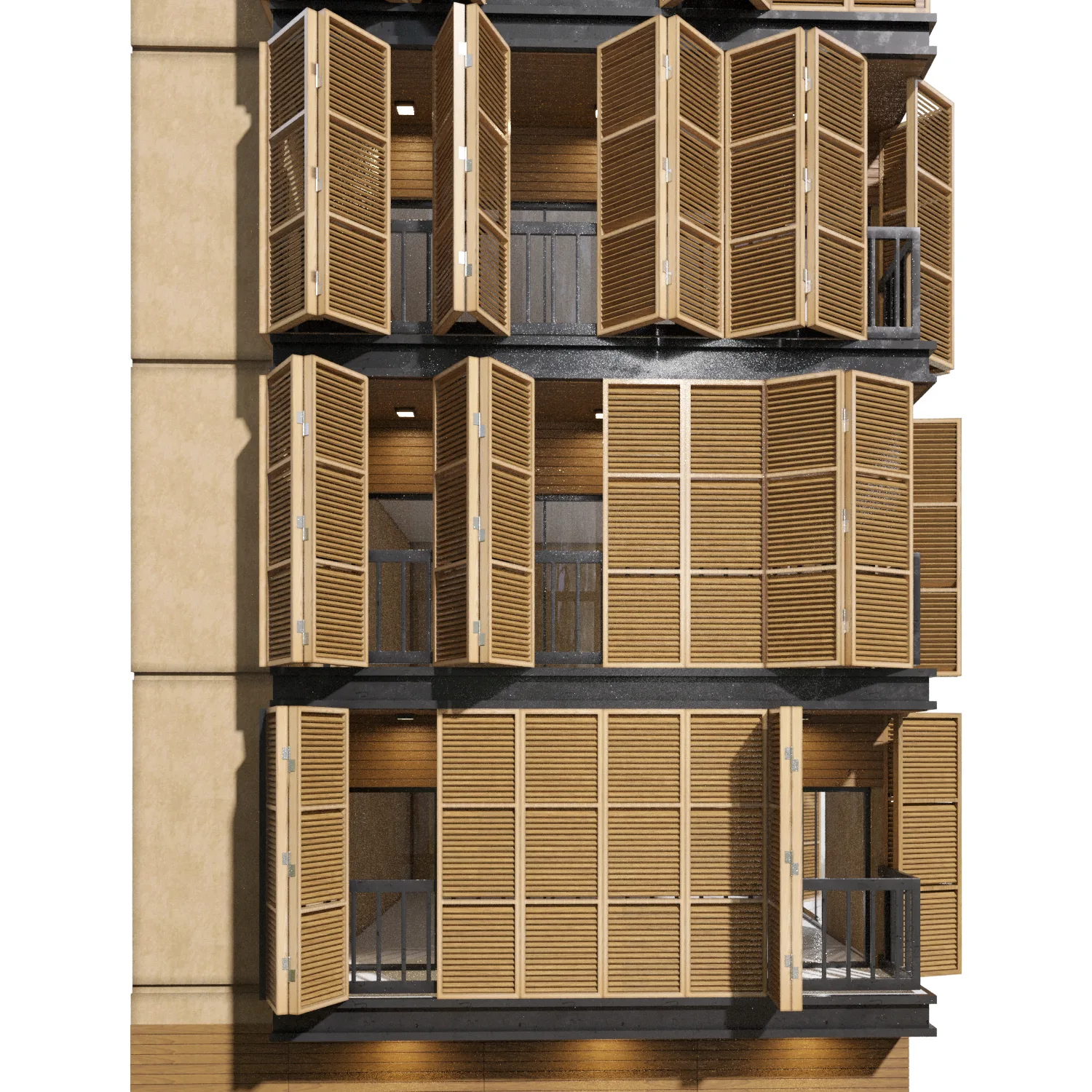 Wooden Facade Building
