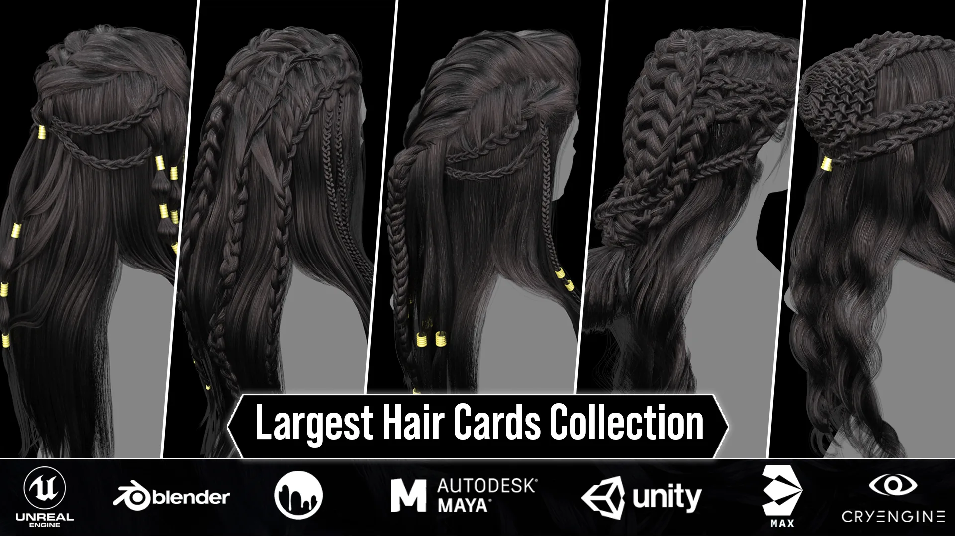 Alma Hair Collection ( 40 Hair Cards )