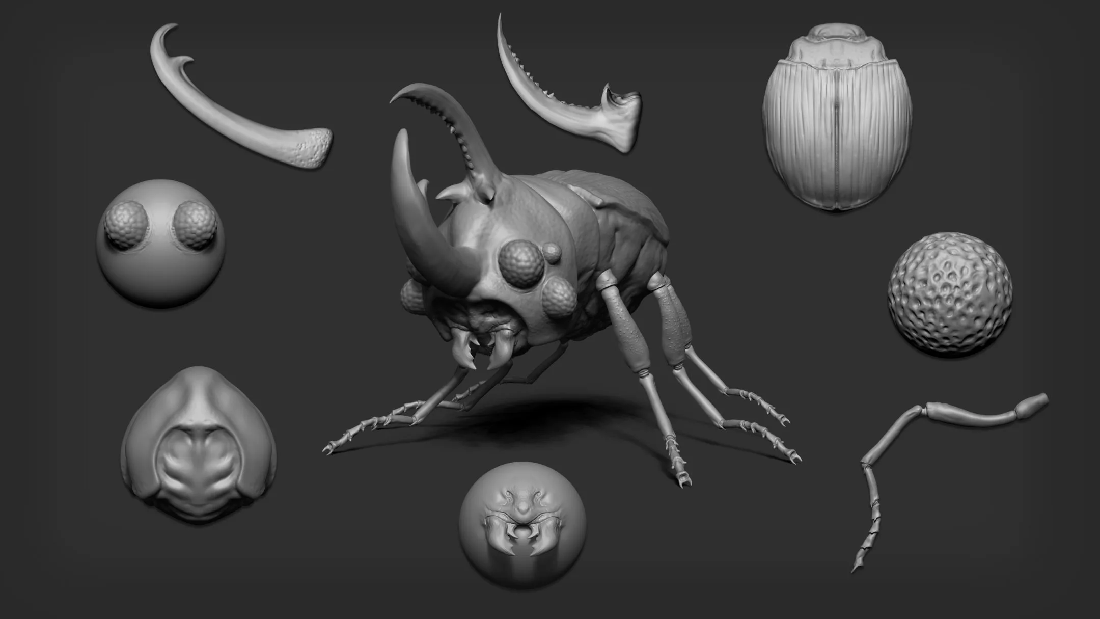 Zbrush + Blender - 80 Insectoid Creature Brush mega Pack