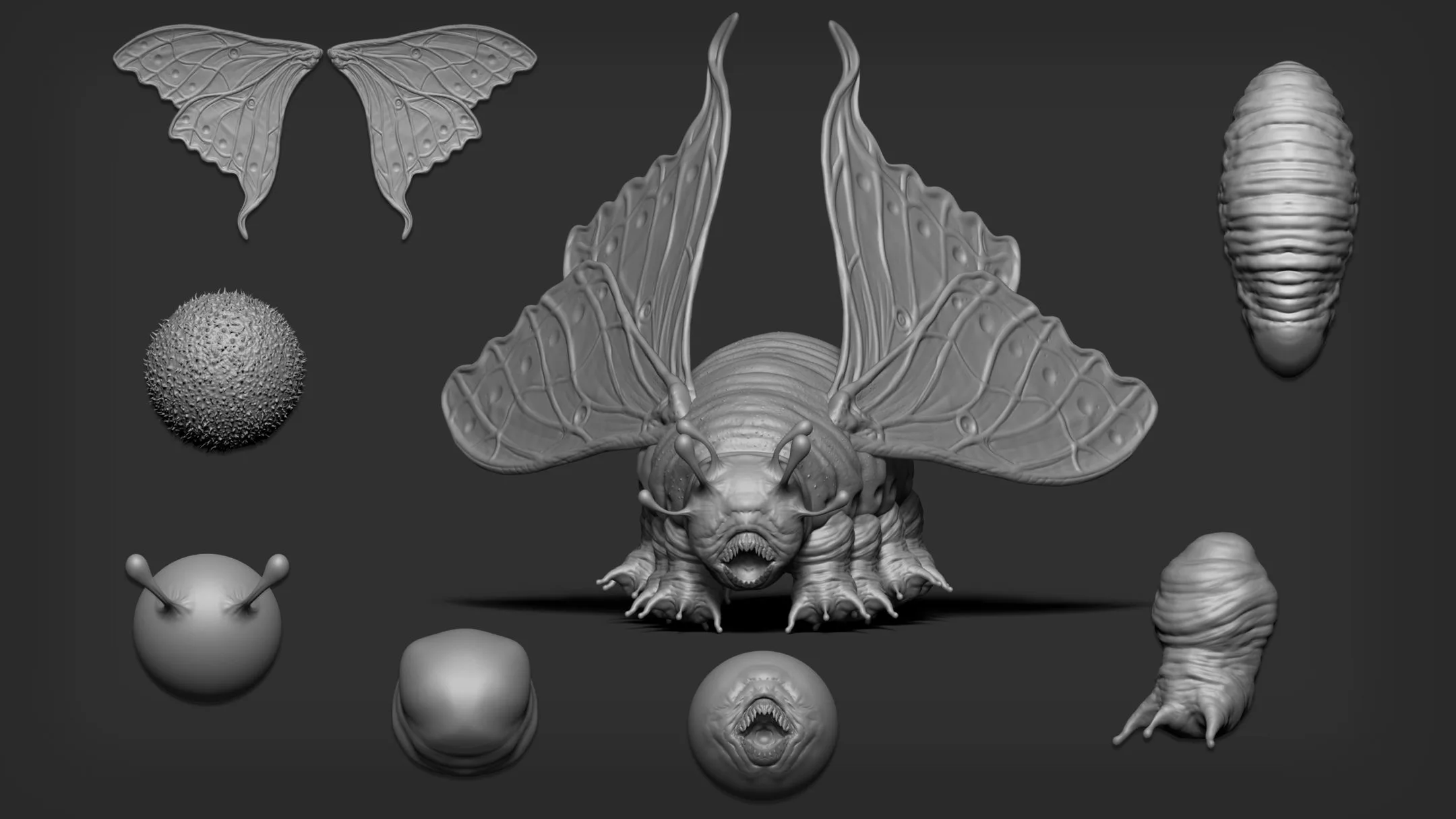 Zbrush + Blender - 80 Insectoid Creature Brush mega Pack