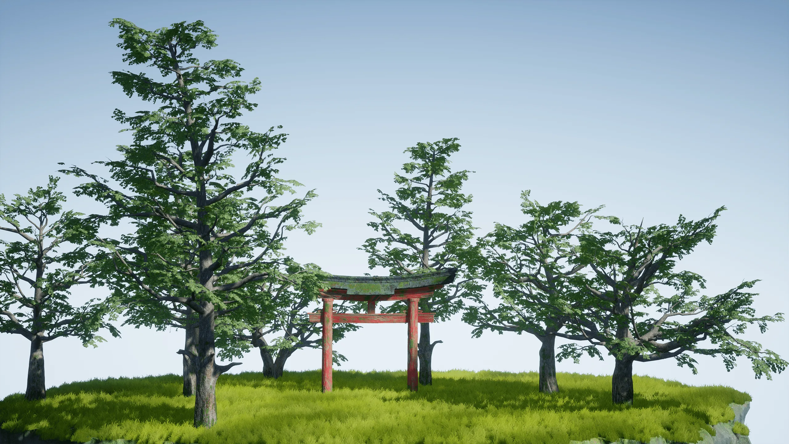 Game-ready Japanese Trees [UE4]