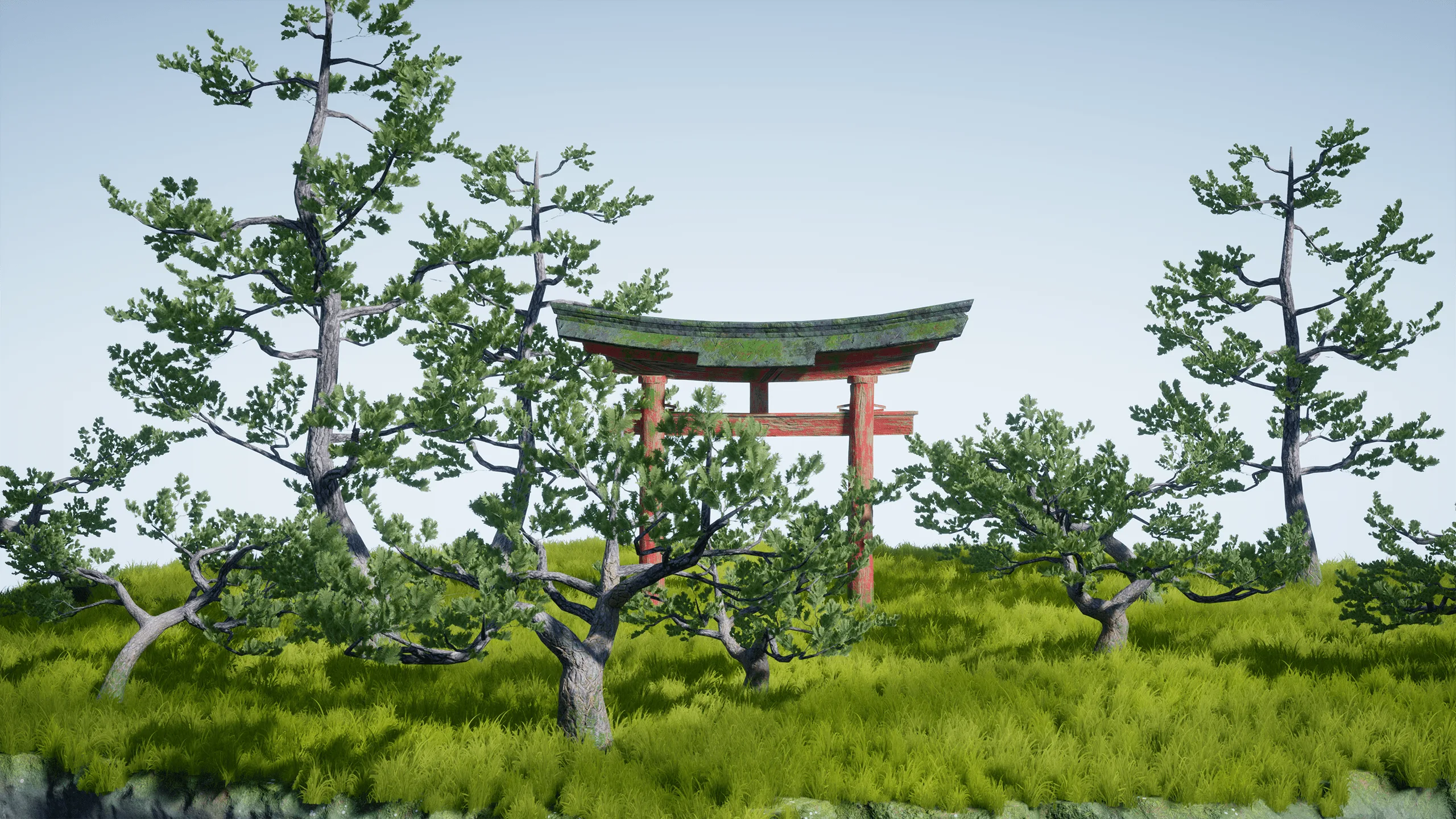 Game-ready Japanese Trees [UE4]