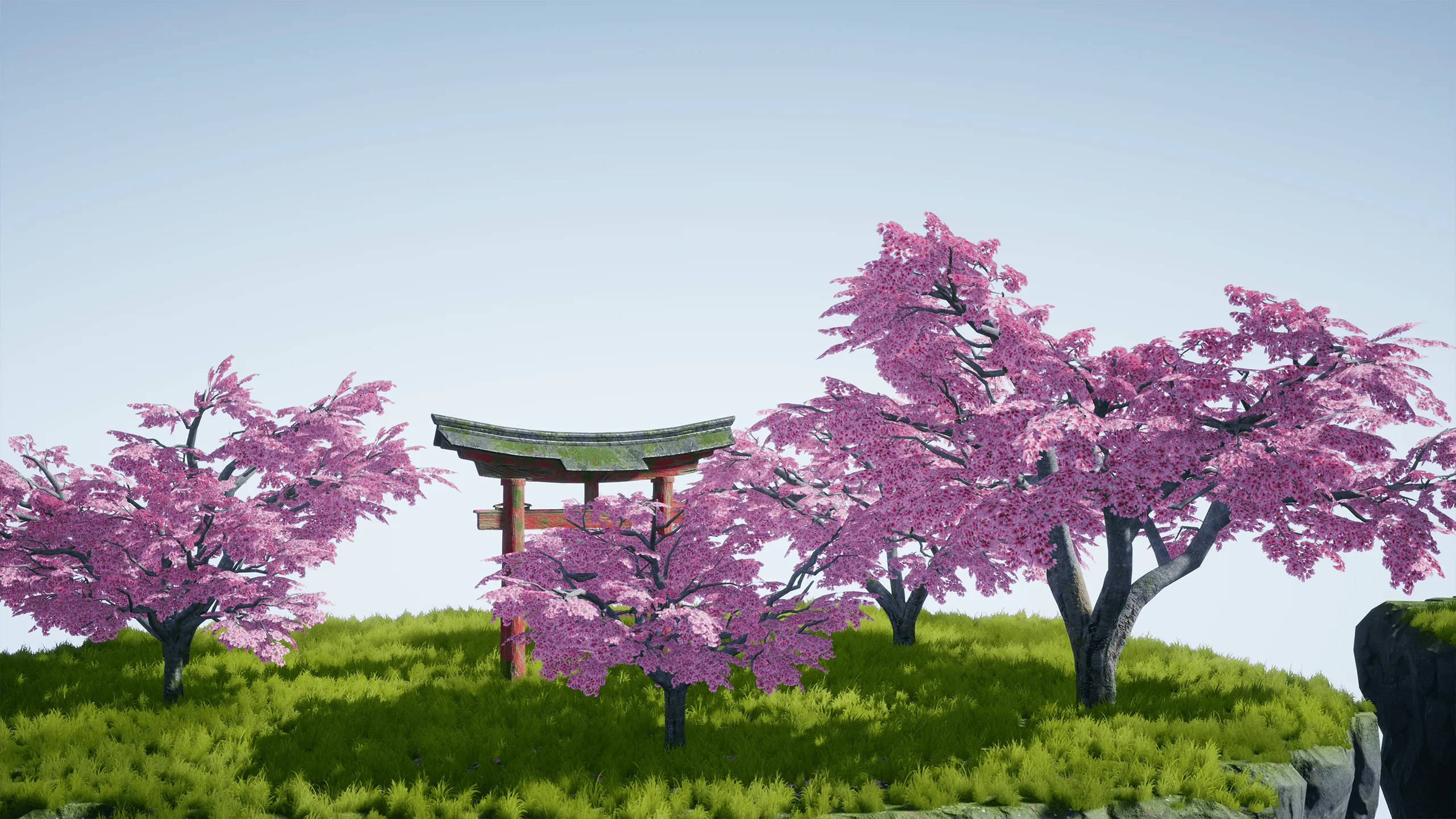 Game-ready Japanese Trees [UE4]