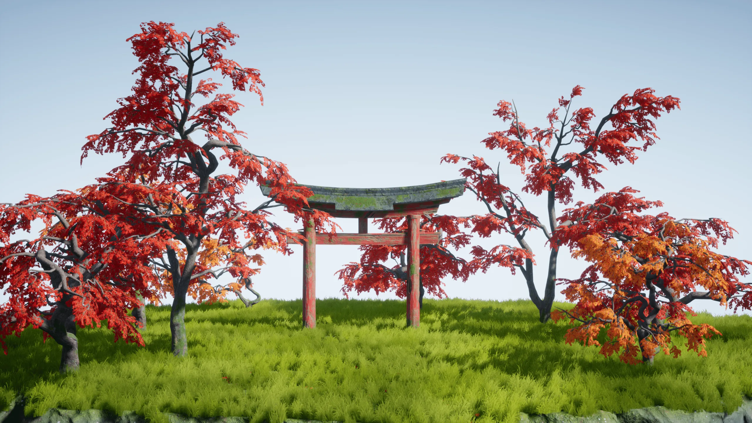 Gameready Japanese Trees [UE4] FlippedNormals