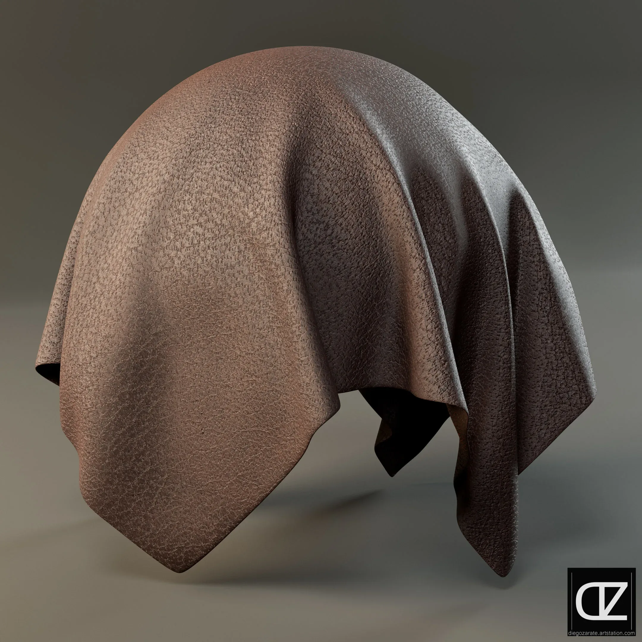 PBR - BROWN LEATHER - 4K MATERIAL