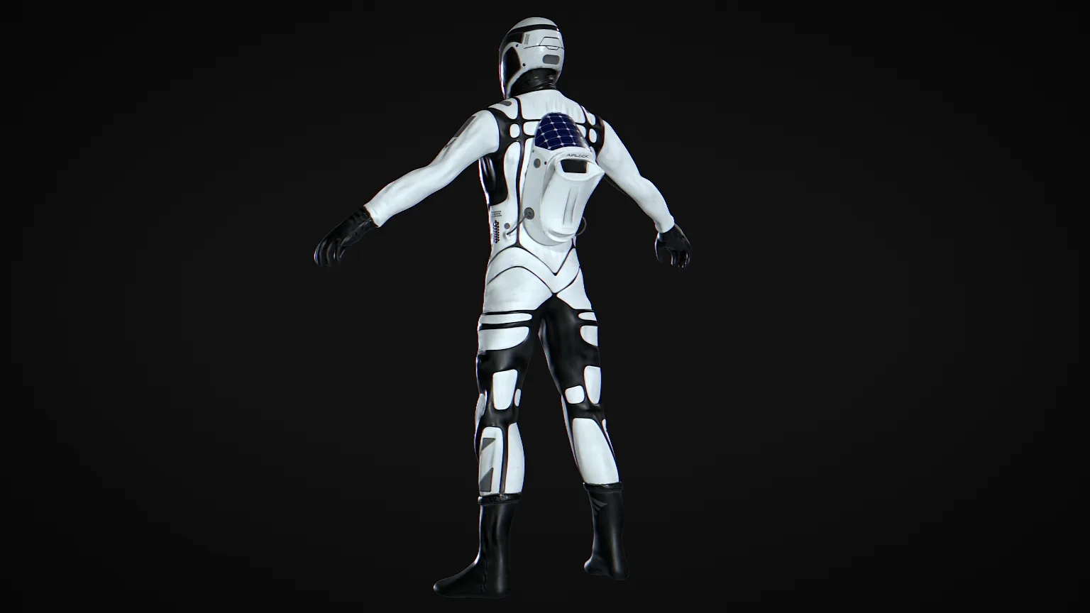 Astronaut in Spacesuit Rigged and Animated