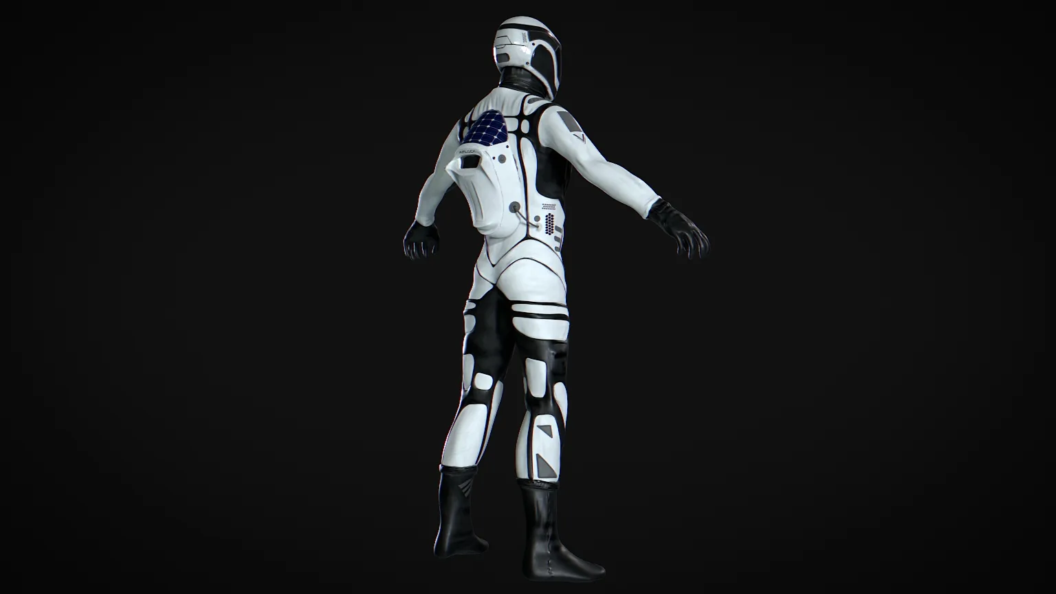 Astronaut in Spacesuit Rigged and Animated