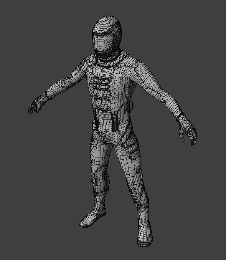 Astronaut in Spacesuit Rigged and Animated