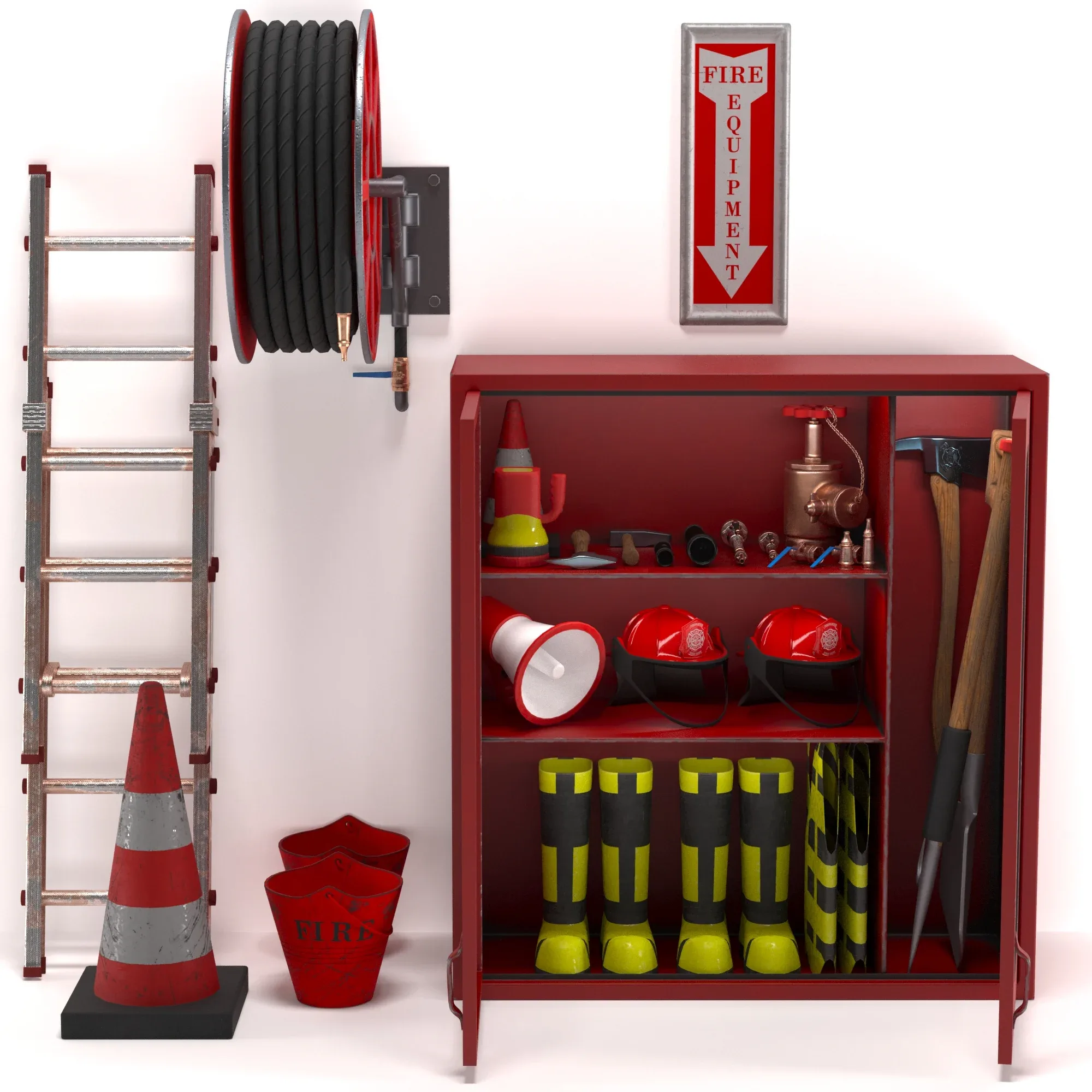 fire equipment set