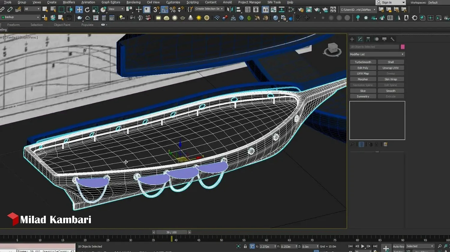 Sailing Boat Tutorial ( Modeling, Texturing, Lighting )