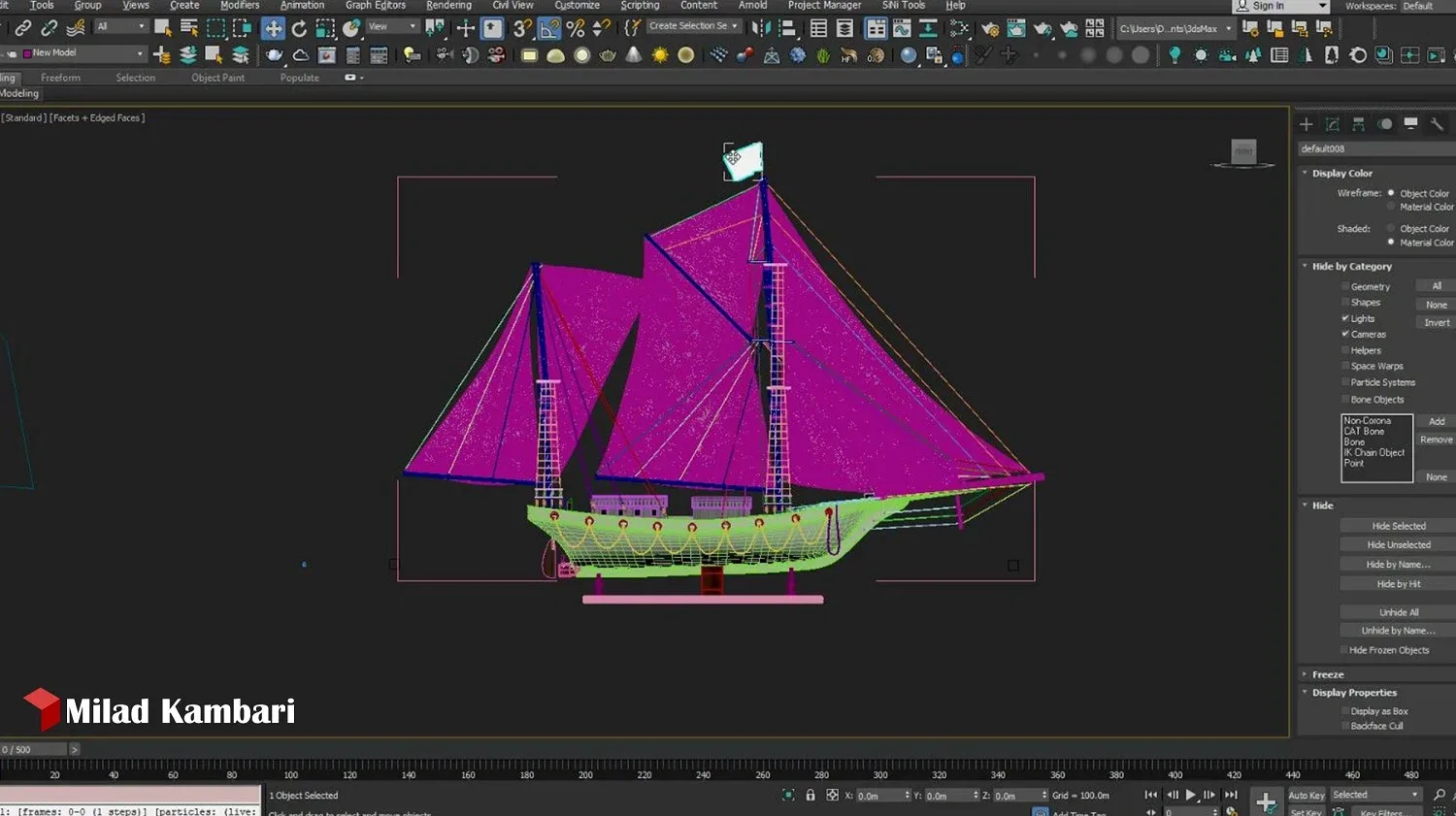 Sailing Boat Tutorial ( Modeling, Texturing, Lighting )