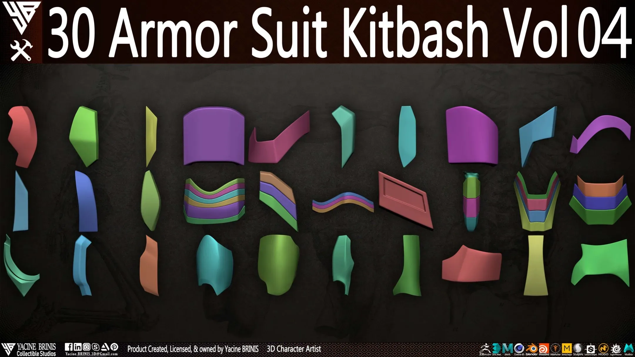 30 Armor Suit Kitbash Vol 04