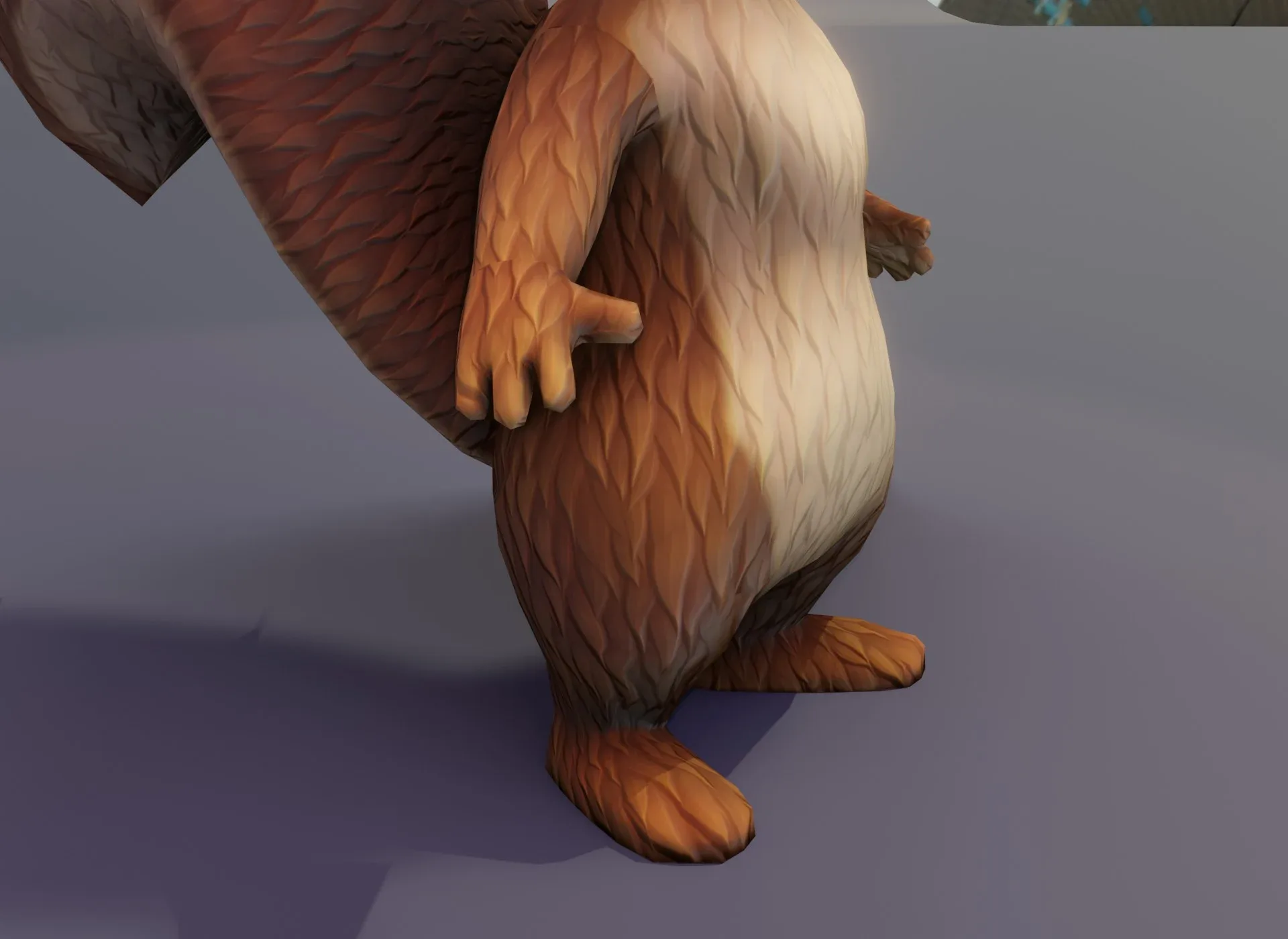 Cartoon Squirrel Animated 3D Model