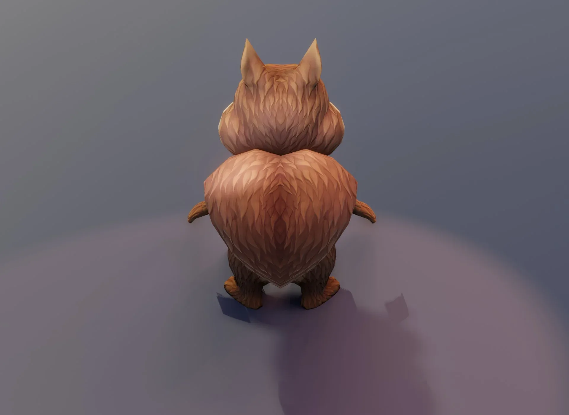 Cartoon Squirrel Animated 3D Model