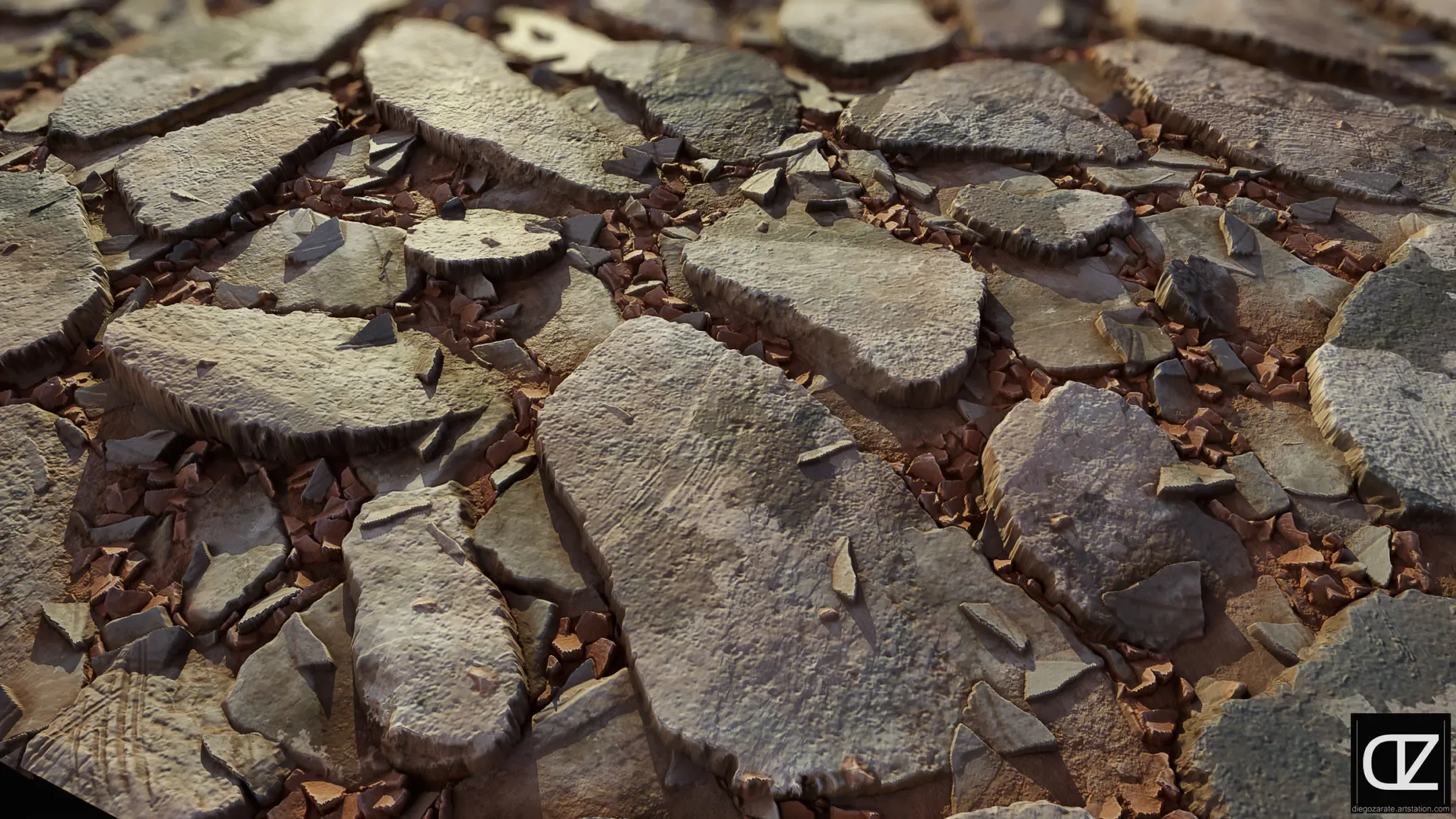 PBR - DEBRIS, RUBBLE - 4K MATERIAL
