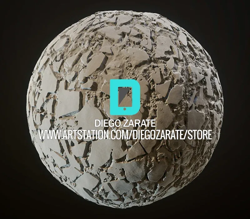 PBR - DEBRIS, ROOF TILE, SOIL, RUBBLE - 4K MATERIAL