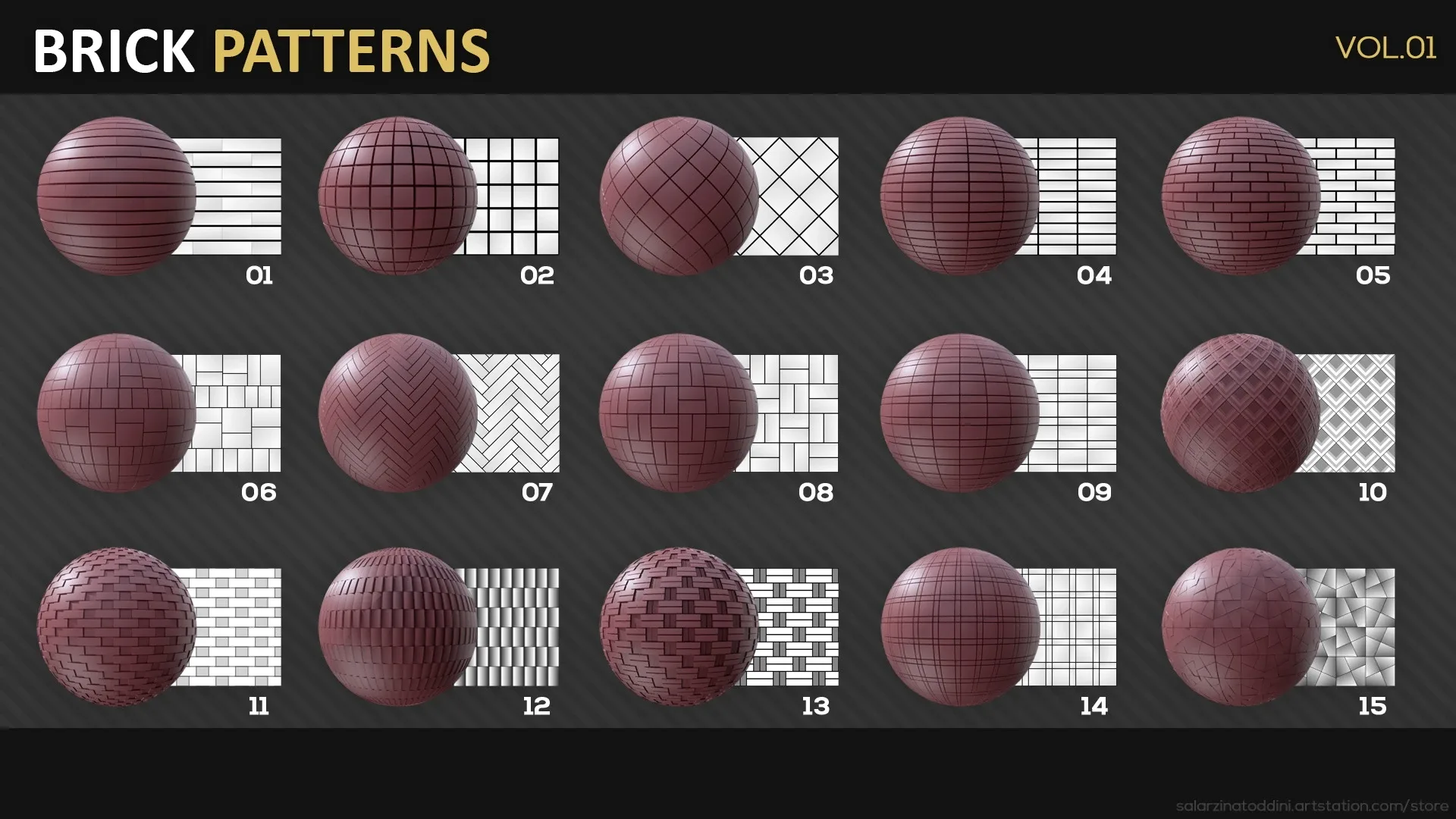 60 Brick Patterns – vol.1