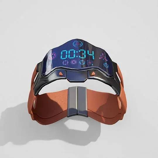 Low poly watch for games