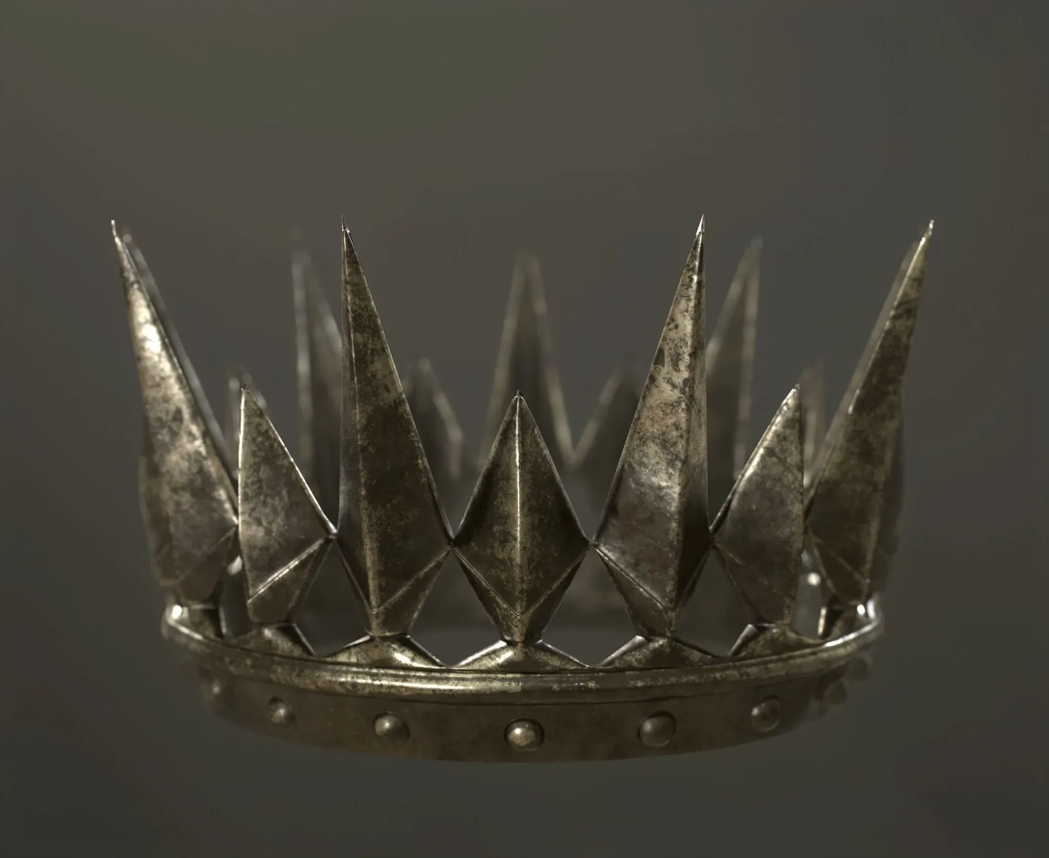 Old Medieval Dark Crown 4K