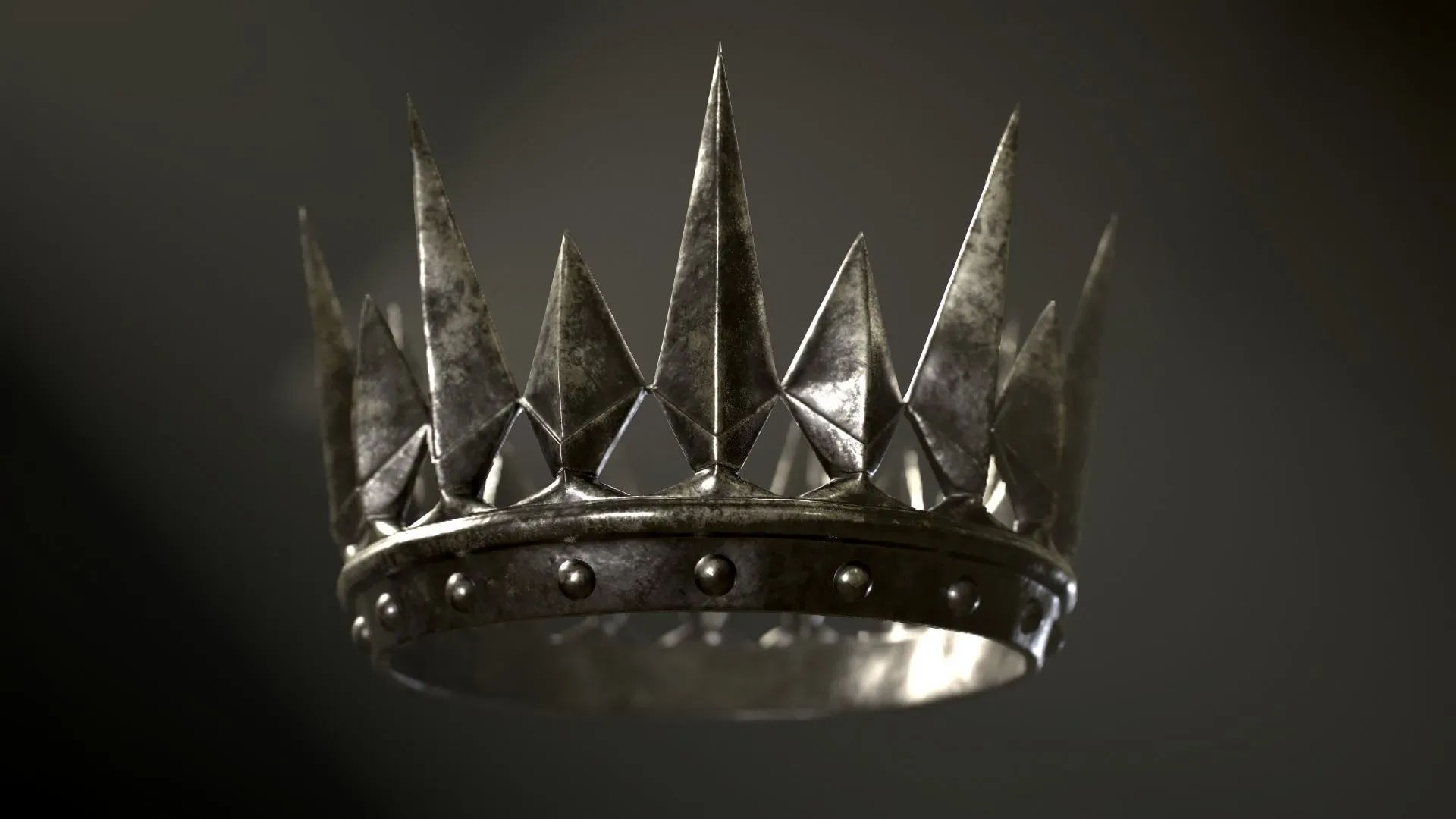 Old Medieval Dark Crown 4K