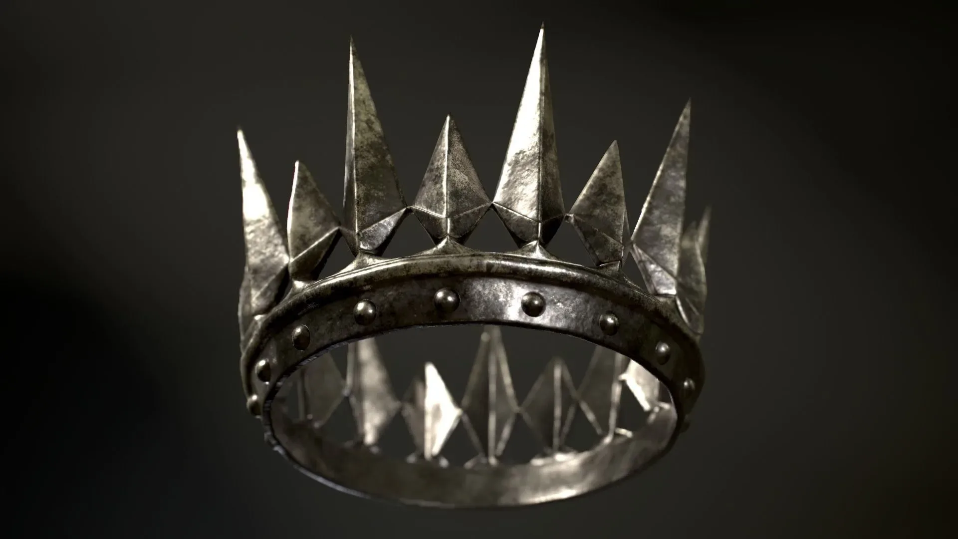 Old Medieval Dark Crown 4K